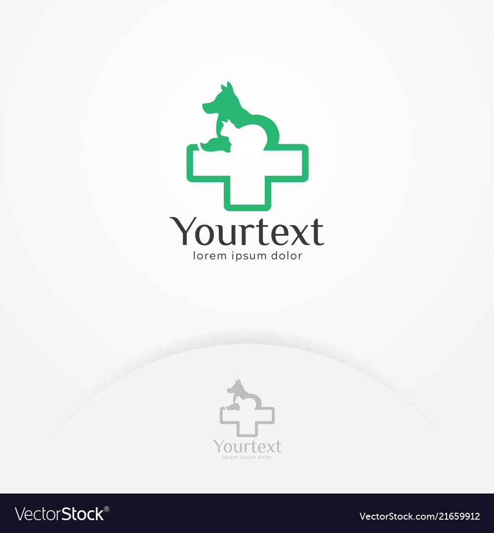 Pet clinic logo vector image Pet clinic logo