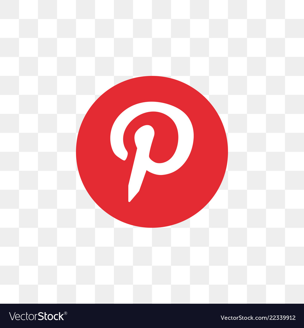 Download Pinterest social media icon design template Vector Image