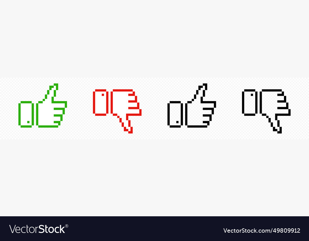 Pixel 8 bit like thumb up