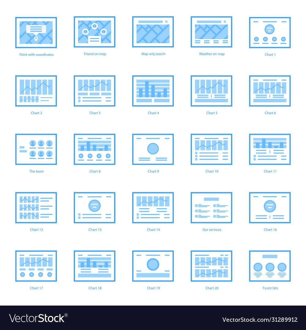 Web template icons collection