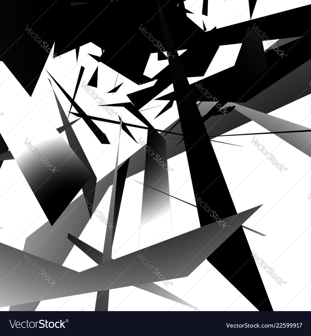 Abstract edgy angled shapes texture monochrome