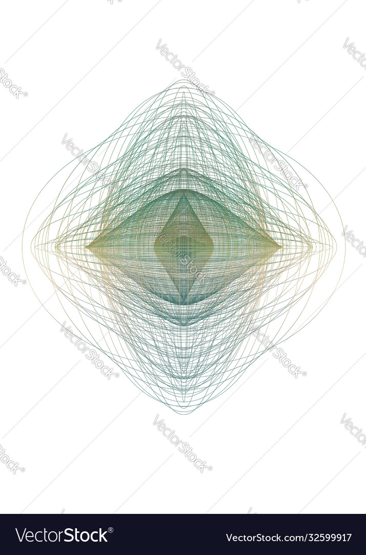 Abstract guilloched object color isolated