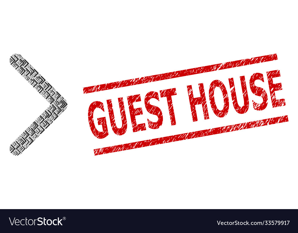 Direction right recursion collage vector image Direction right recursion collage