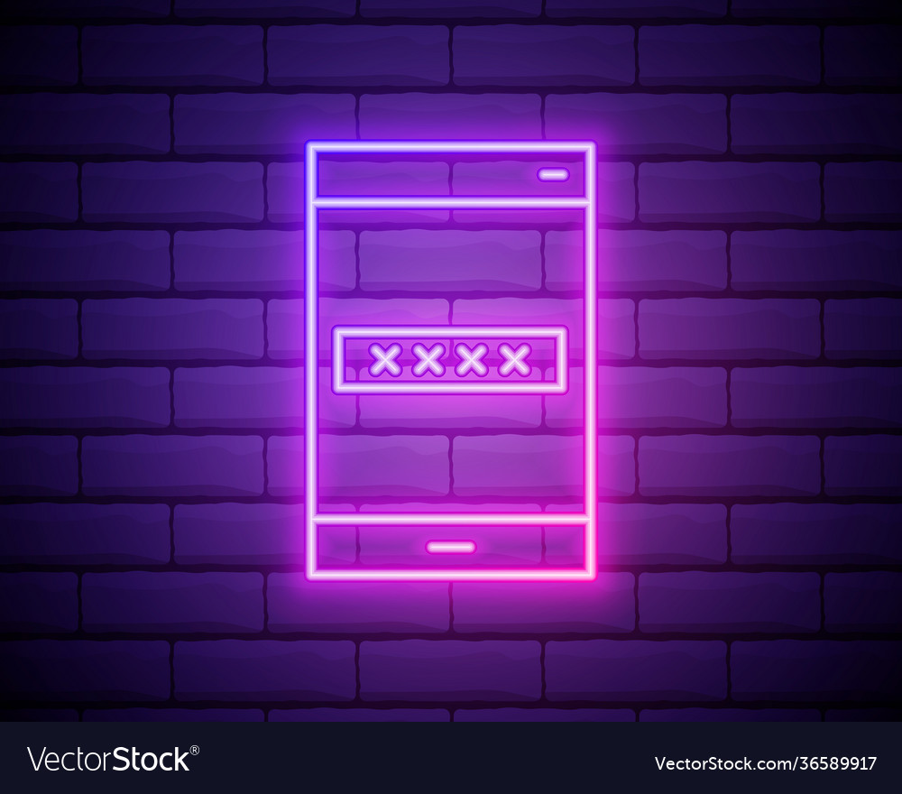 Glowing neon multi factor two steps