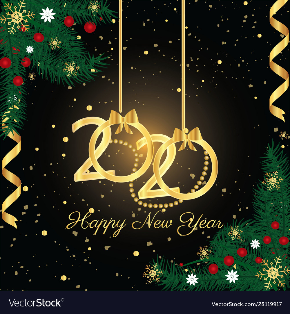 Happy new year and merry christmas 2020new