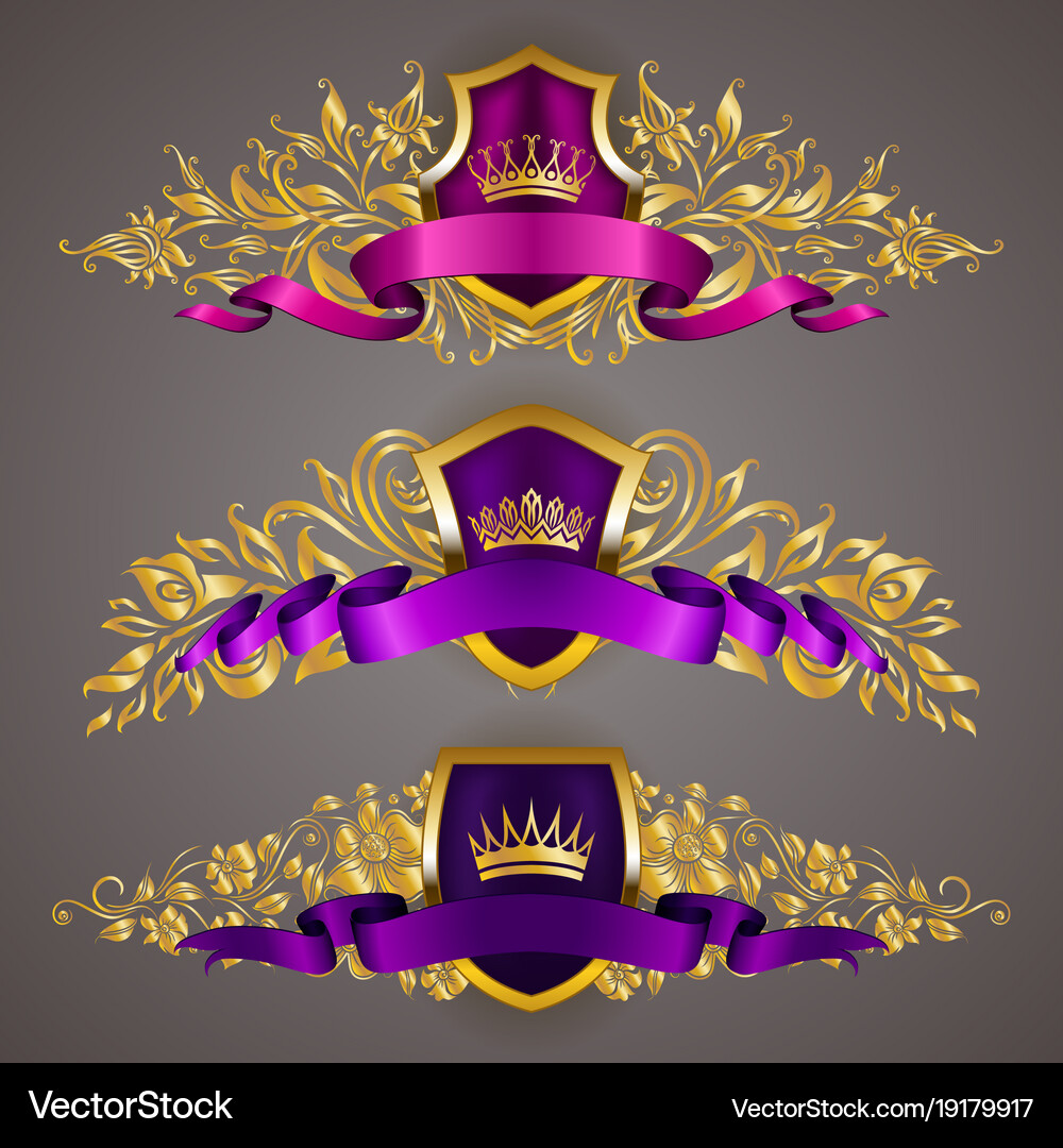 Monogram logos set Royalty Free Vector Image - VectorStock