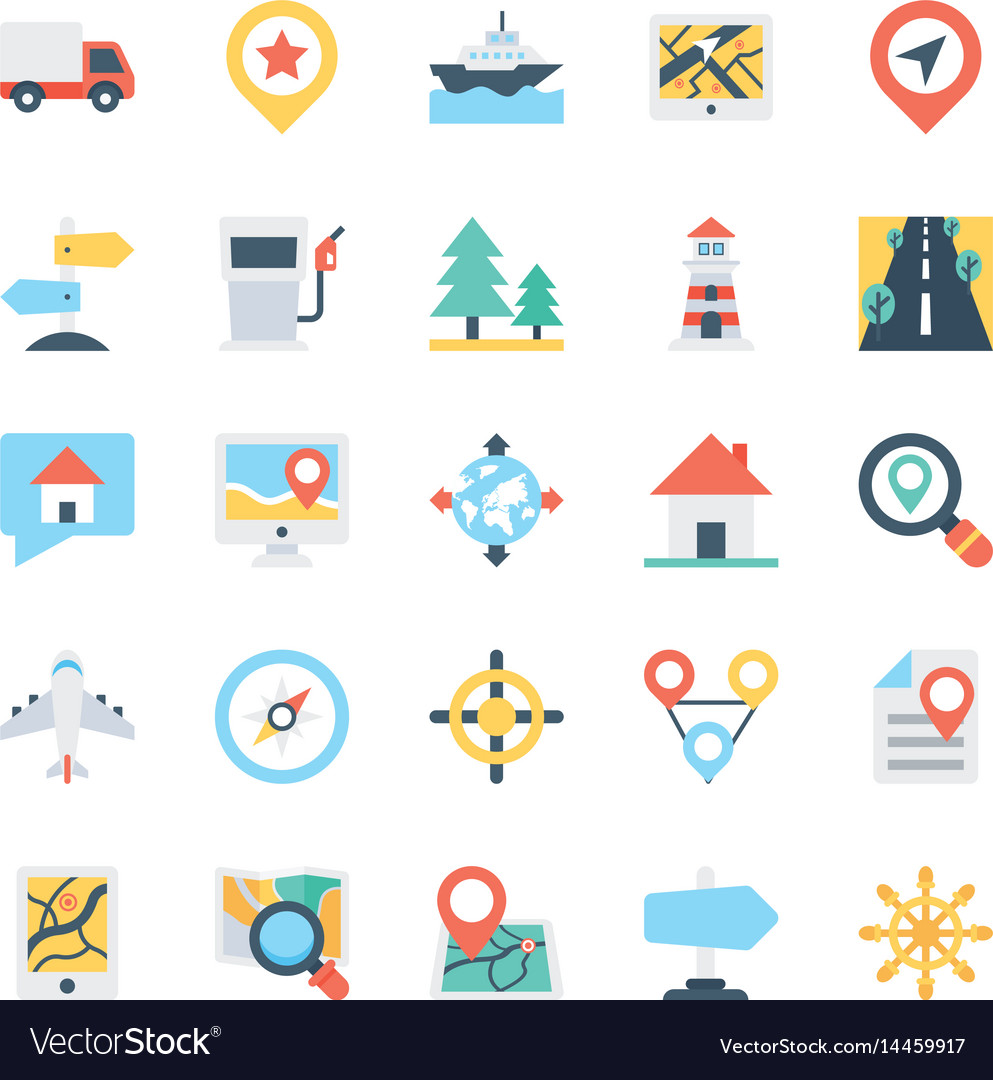 Navigation & Map Icons