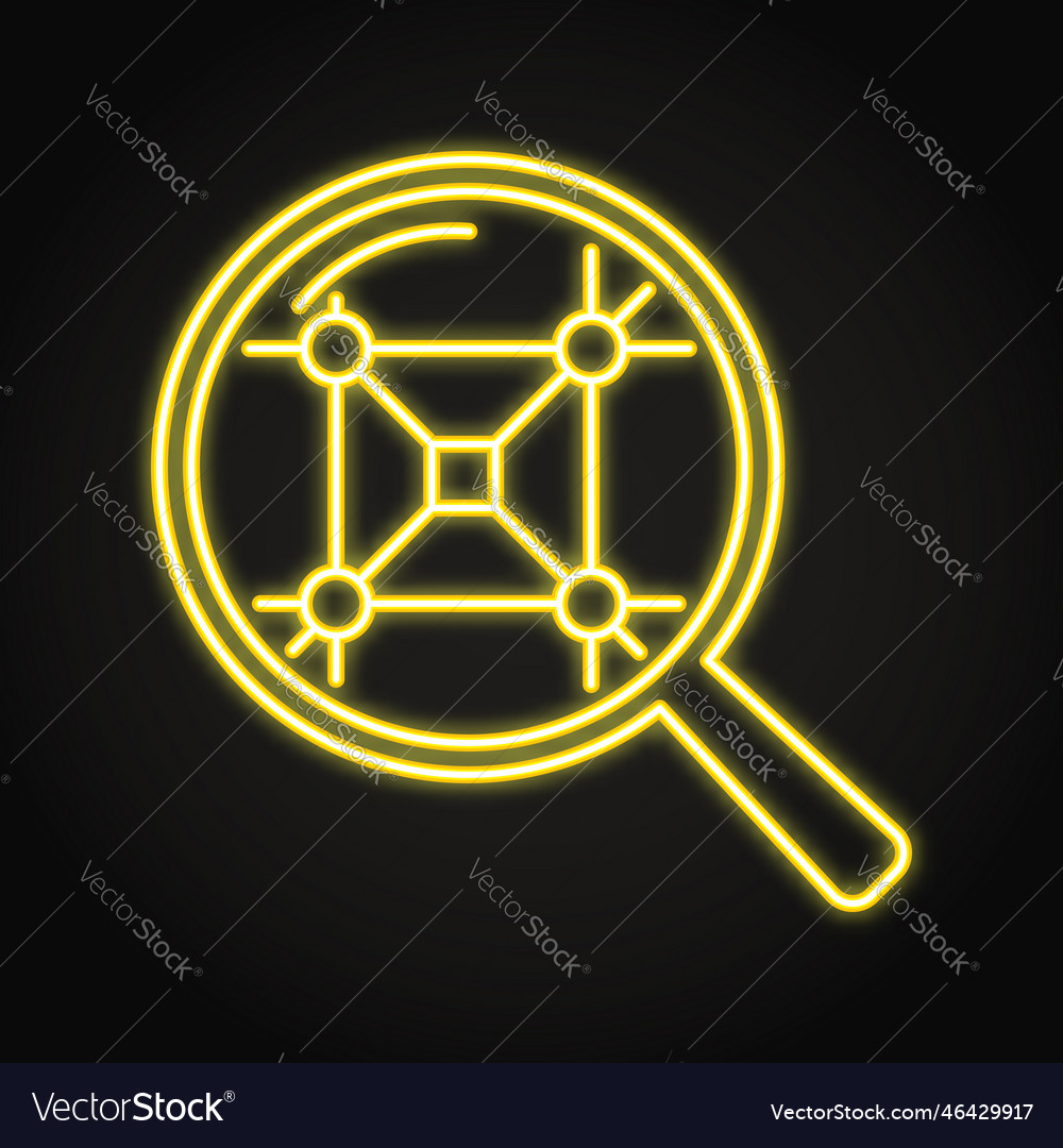 Neon Pattern Recognition Icon