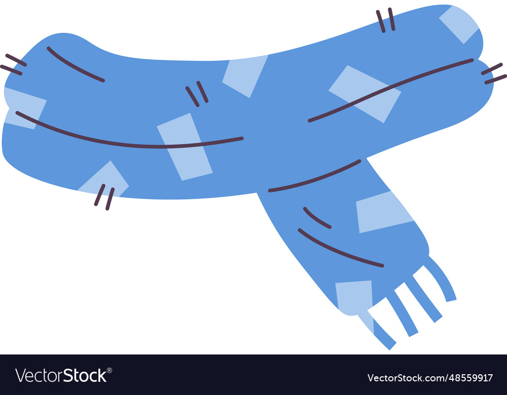 Scarf with abstract pattern