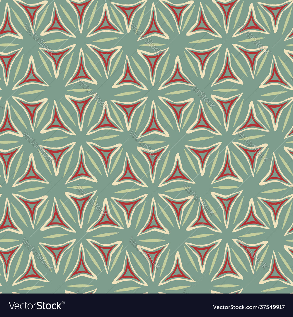 Seamless fantasy repeat pattern print vector image Seamless fantasy repeat pattern print
