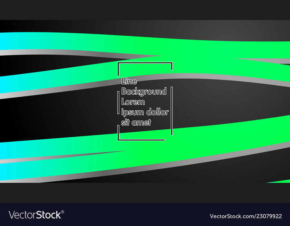 Abstract wave background with green gradient vector image Abstract wave background with green gradient