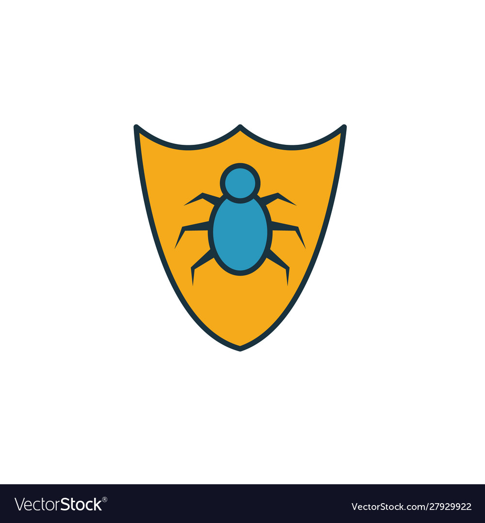 Antivirus icon simple element from security icons