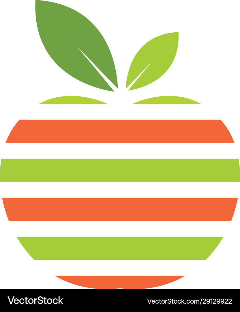 Apple logo icon design Royalty Free Vector Image