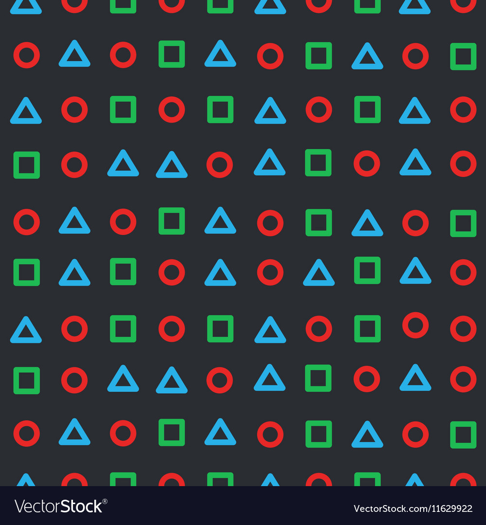 Background circle triangle square
