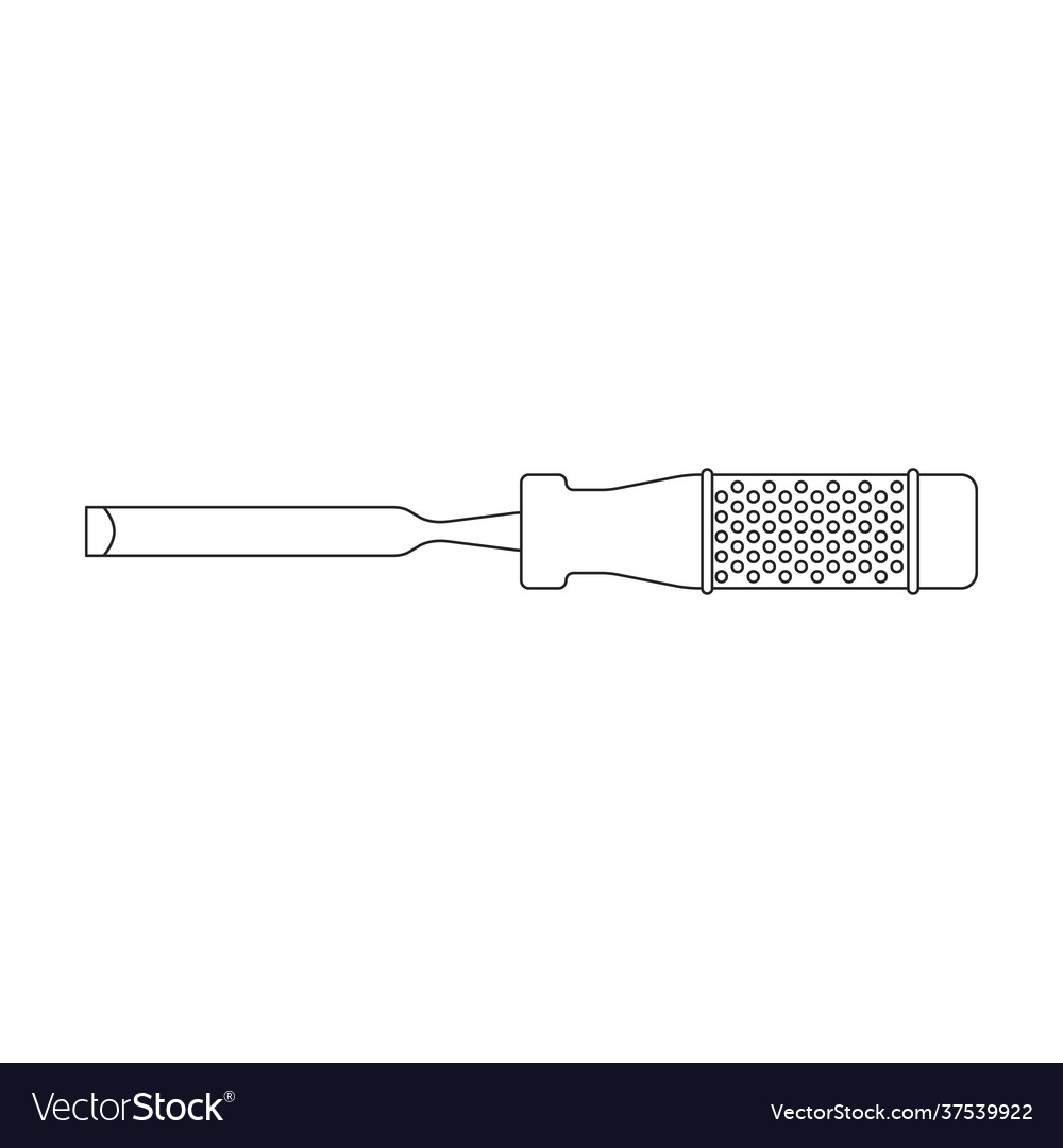Chisel outline icon Vector Image Chisel outline icon