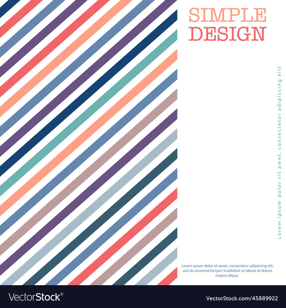 Colored parallel lines the idea for the design Vector Image