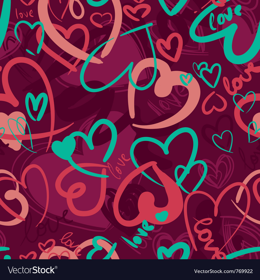 Cute valentines seamless Royalty Free Vector Image