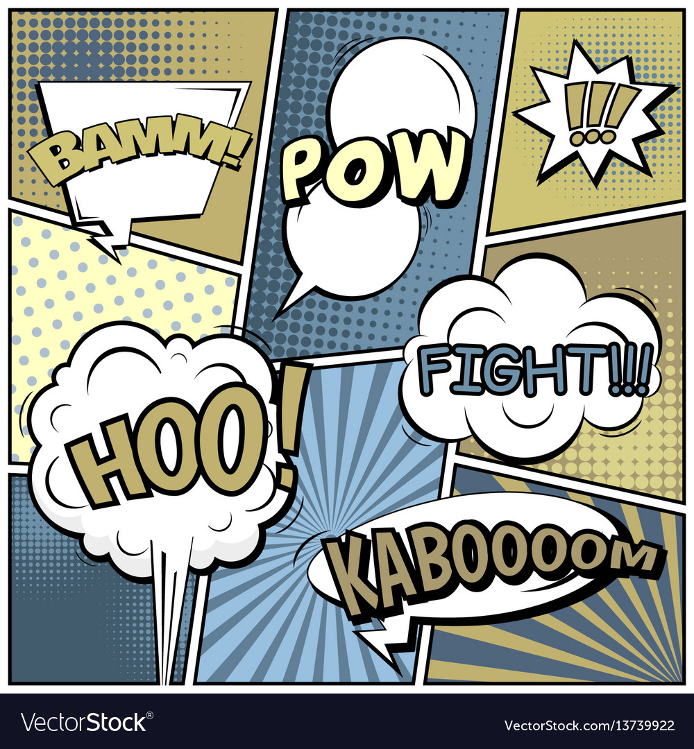 Dynamic Pop Art Background