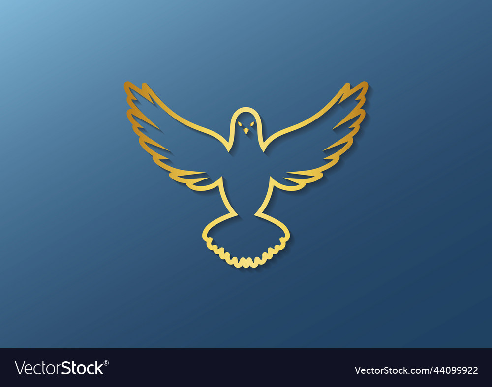 Golden dove design