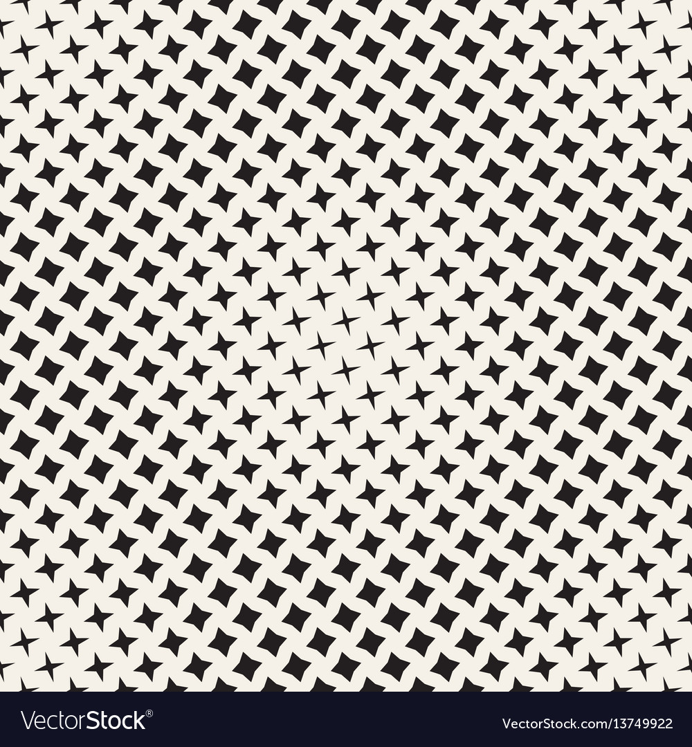 Halftone Star Grid Pattern