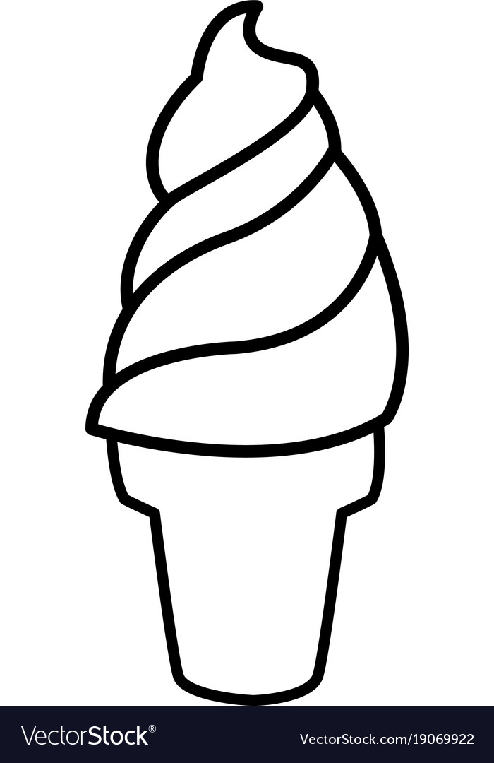 Ice cream cone Royalty Free Vector Image - VectorStock