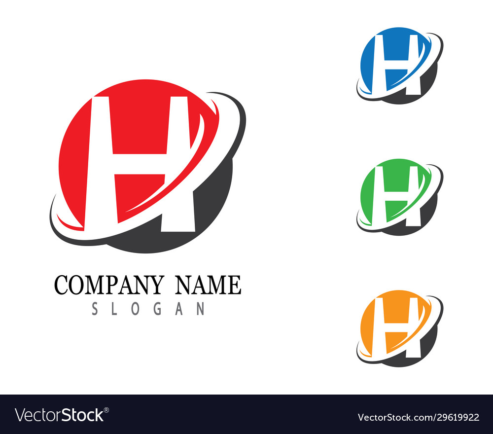 Letter h symbol design Royalty Free Vector Image