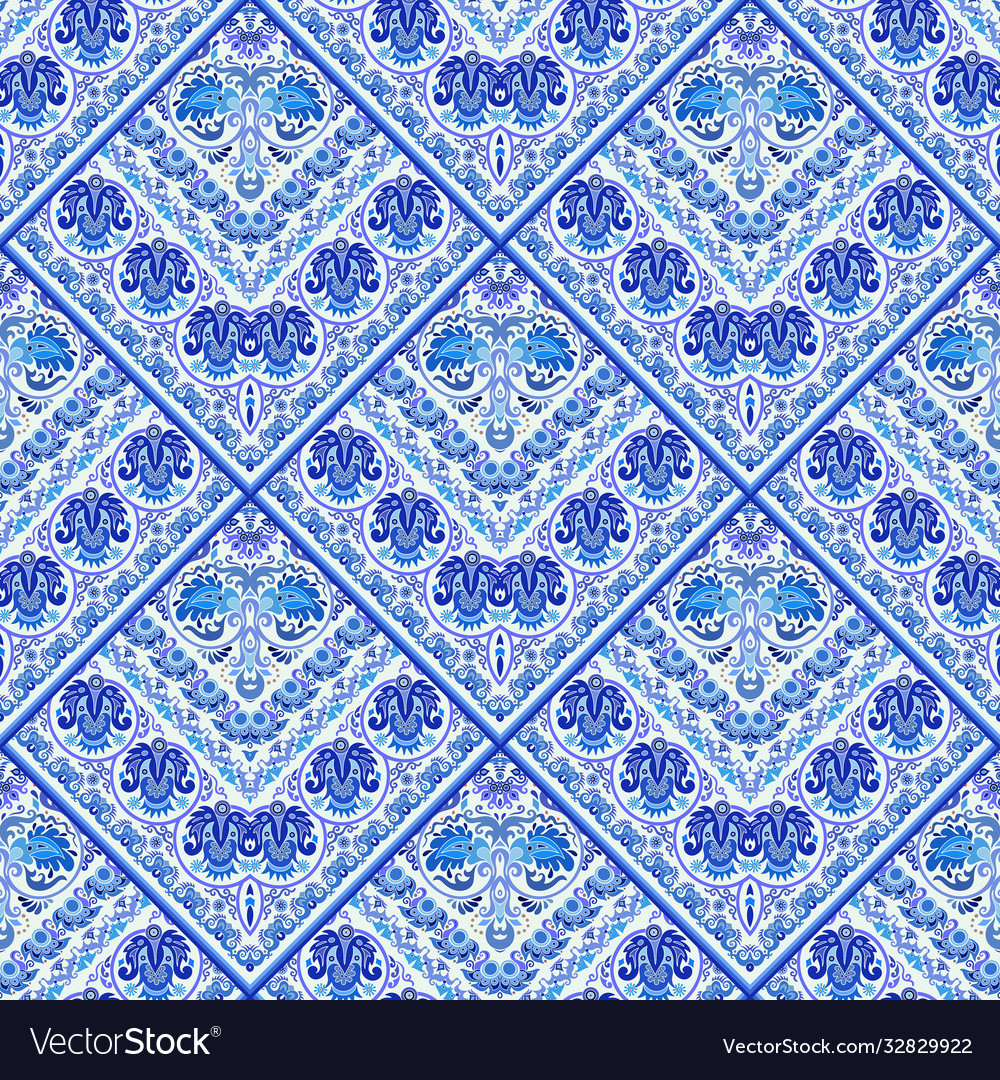 Nature patch pattern mosaic background