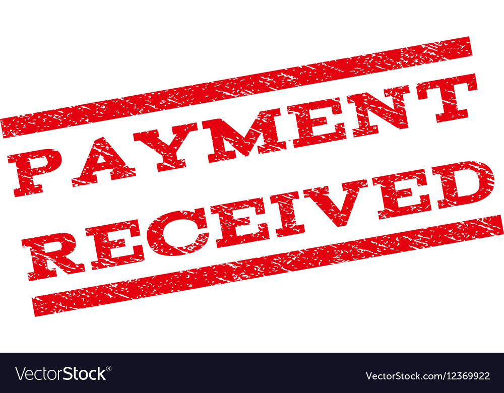 Payment Received Watermark Stamp Royalty Free Vector Image