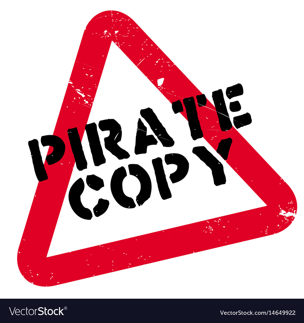 Pirate copy rubber stamp