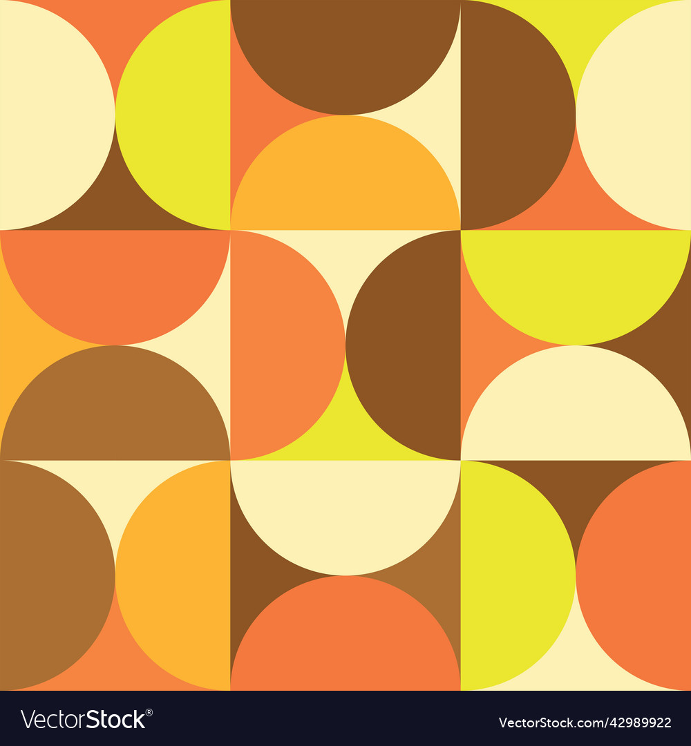 Retro Half Circle Pattern