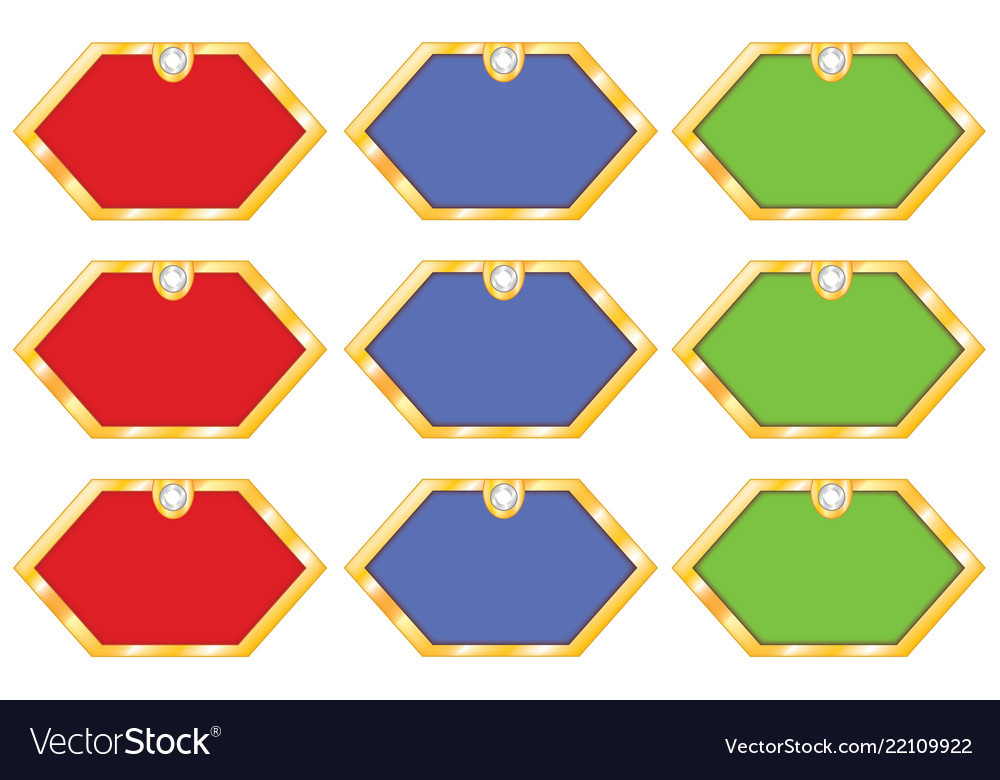 Set Sticker Frames Royalty Free Vector Image Vectorstock Set Sticker Frames Royalty Free Vector