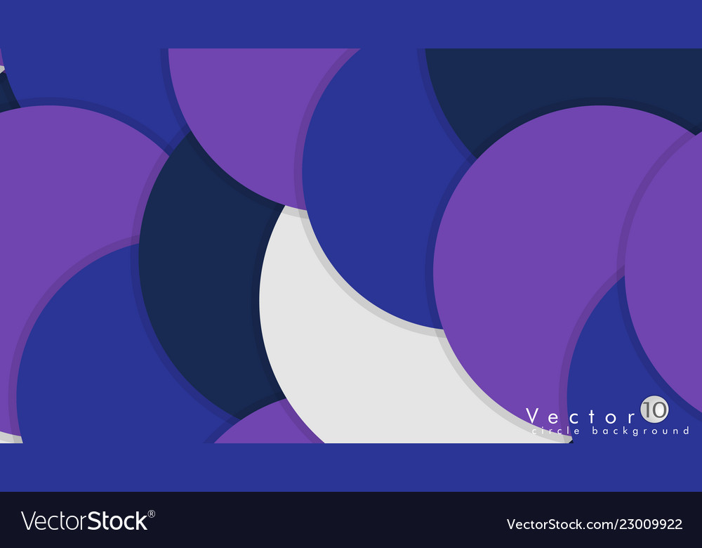 Simple and colorful circles background design vector image Simple and colorful circles background design