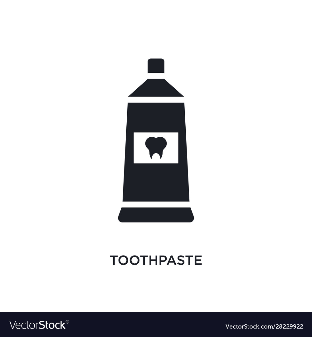 Toothpaste isolated icon simple element from