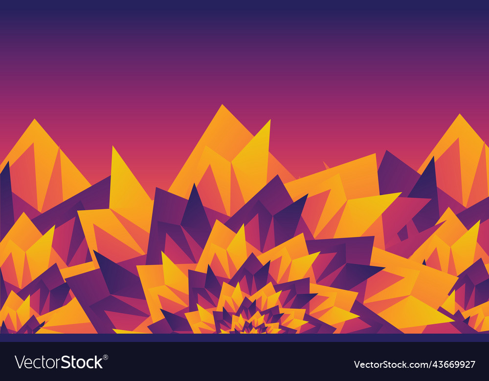 Abstract three flowers pattern at the bottom vector image Abstract three flowers pattern at the bottom