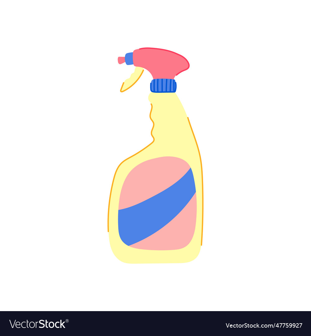 Bottle bathroom cleaner cartoon vector image Bottle bathroom cleaner cartoon