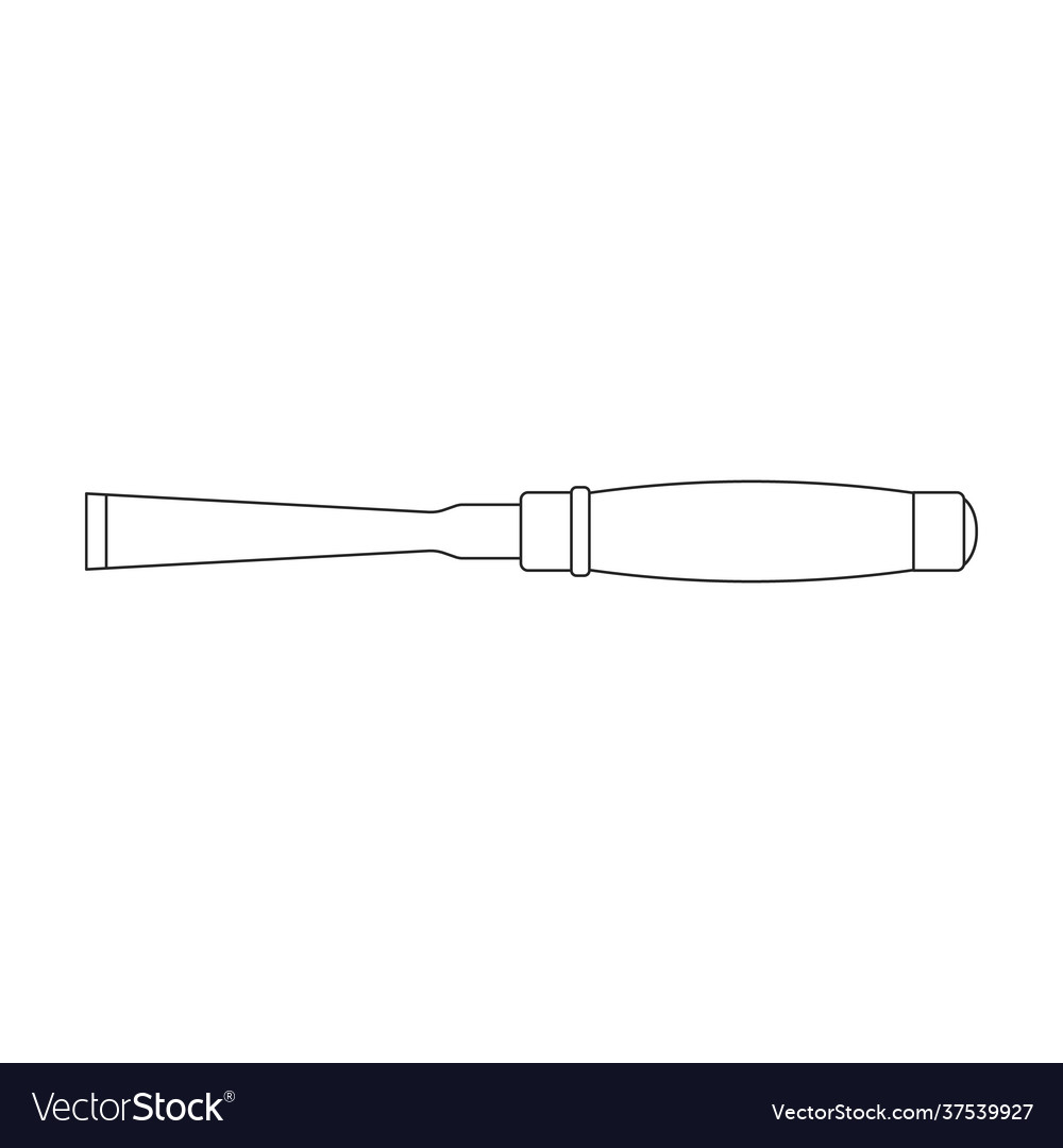 Chisel outline icon Vector Image Chisel outline icon