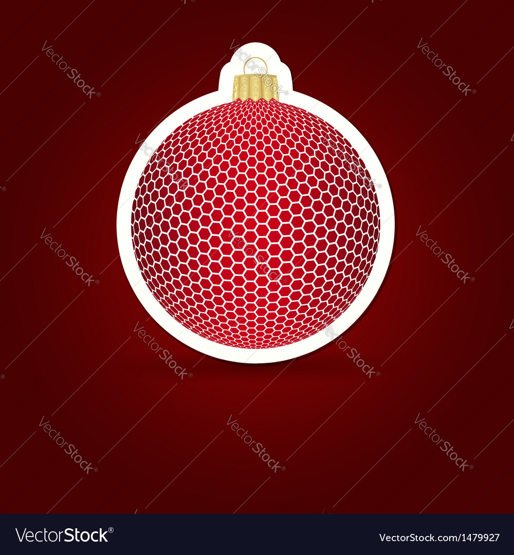 Christmas background sticker ball