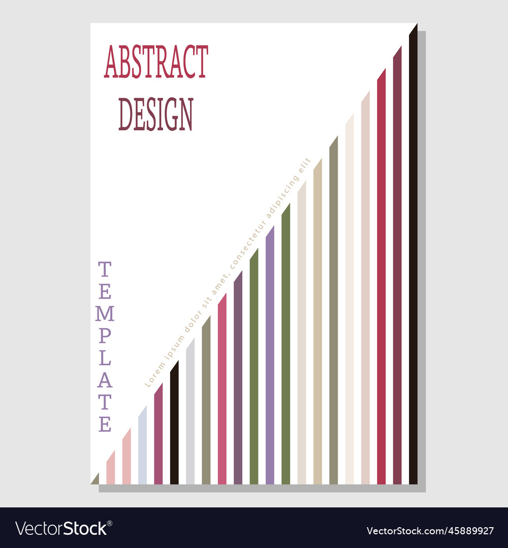 Colored parallel lines the idea for design vector image Colored parallel lines the idea for design