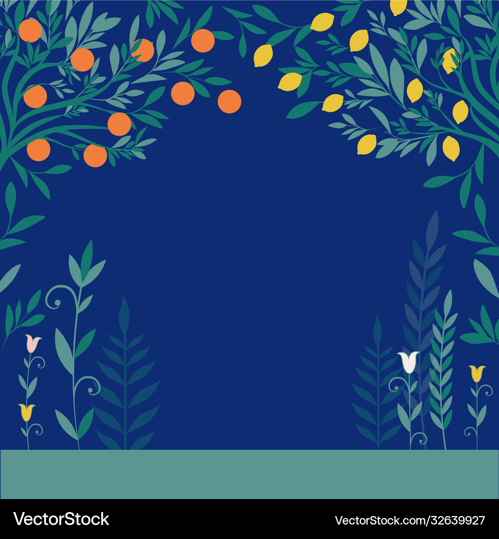 Flowery background simplified and stylized Vector Image