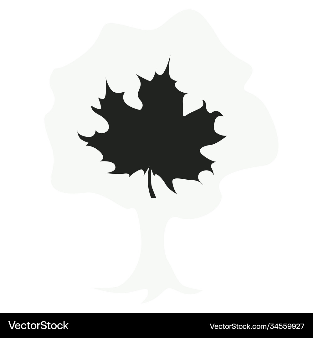 Maple leaf icon Royalty Free Vector Image - VectorStock