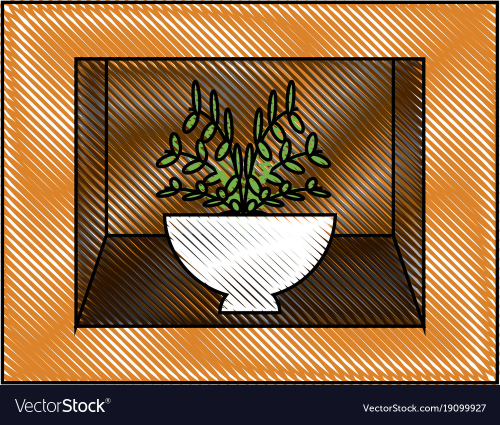Shelf with decorative objects
