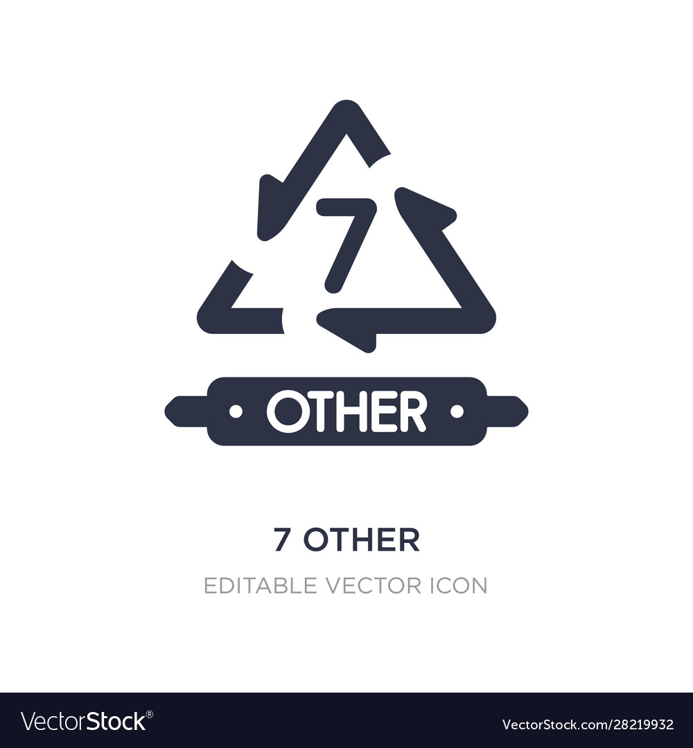 7 other icon on white background simple element