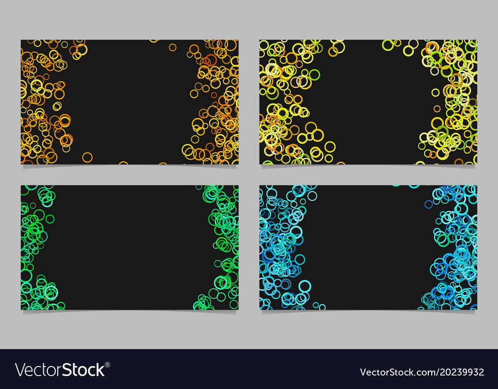 Abstract card background template set