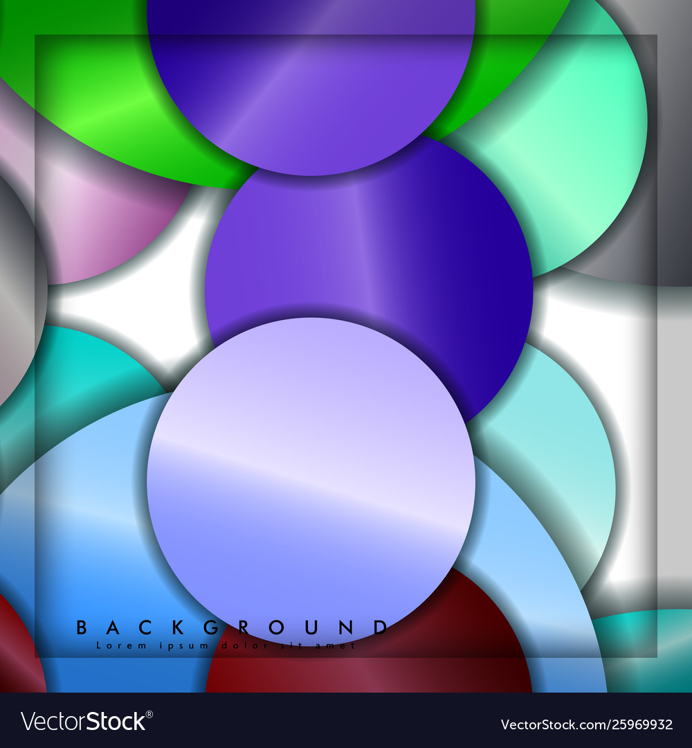 Abstract circle background with color gems Vector Image Abstract circle background with color gems