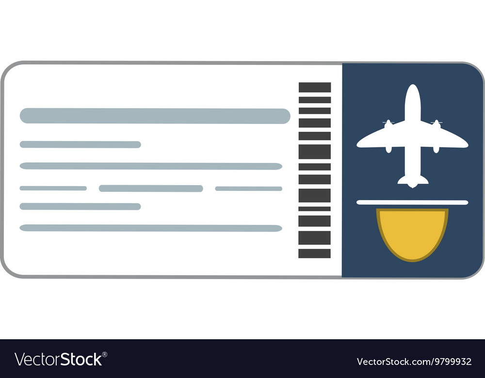 Airplane ticket icon