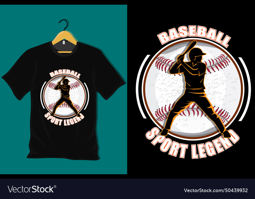 Baseball Sport Legende Retro Vintage T-Shirt Design