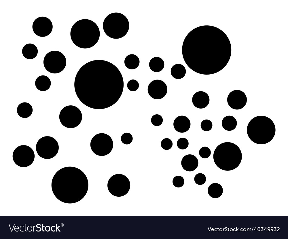 Bubble cluster flat icon image