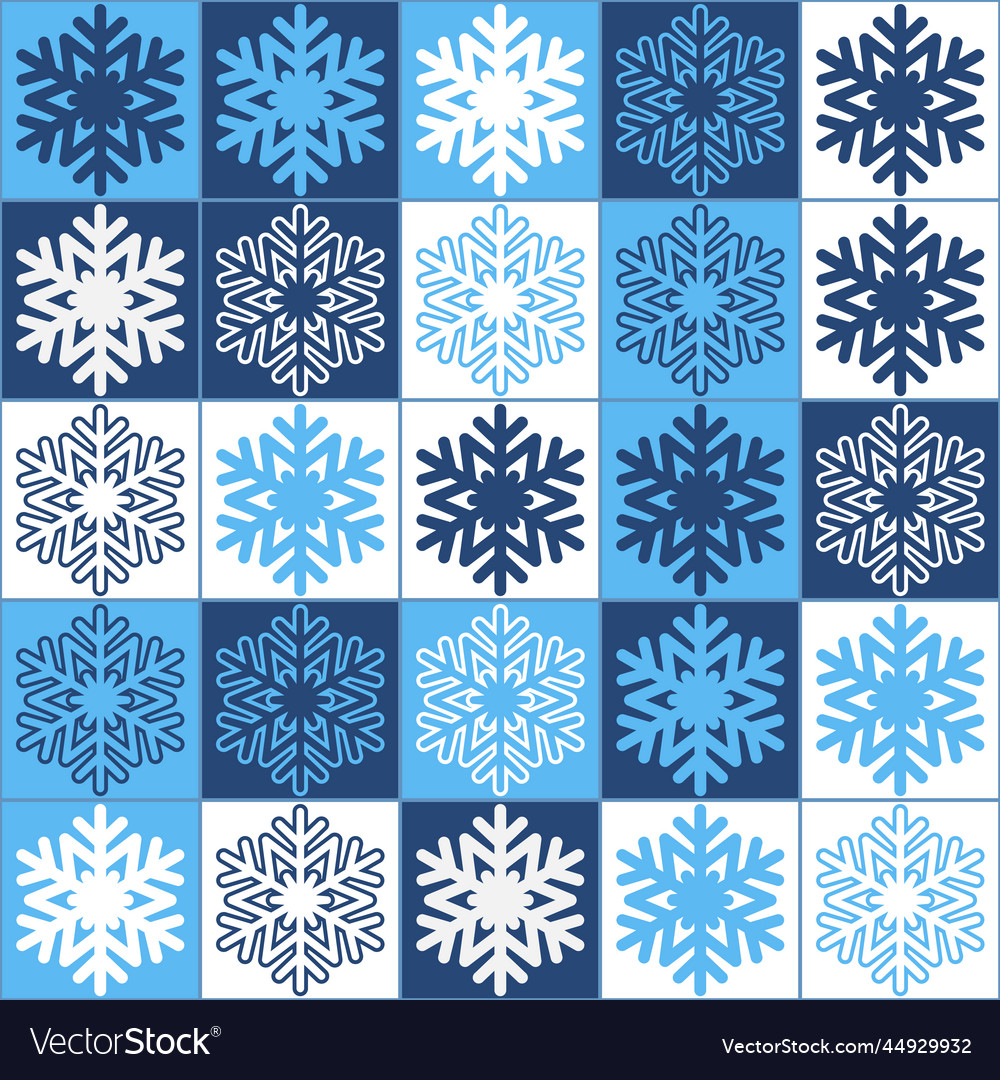 Christmas seamless pattern blue white festive new