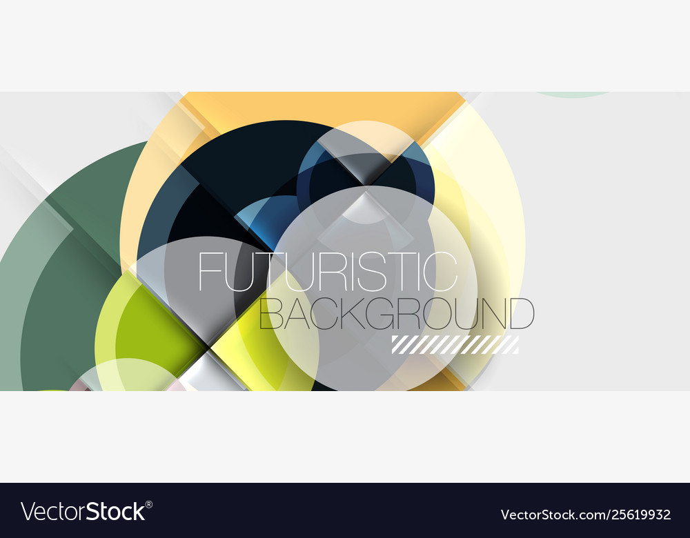 Geometric design abstract background - circles