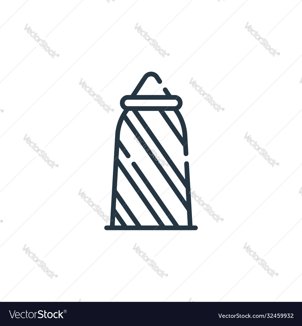 Gherkin icon isolated on white background outline